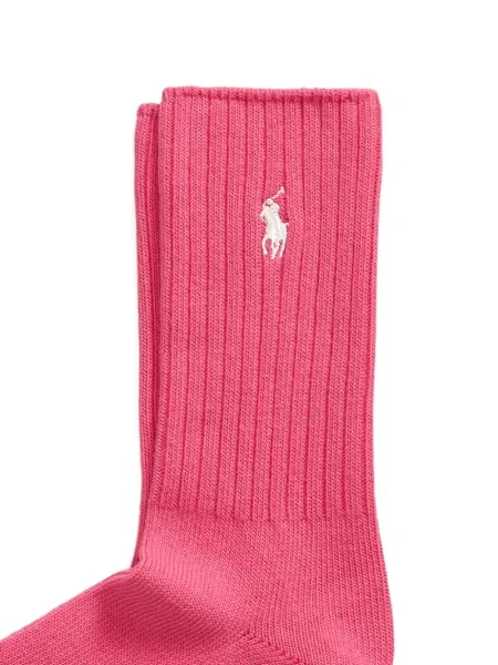 Ριγέ δερμάτινος κάλτσες Polo Ralph Lauren με κορδόνι μαύρο