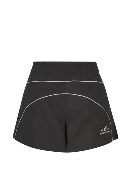 Pantaloni scurți Balenciaga cu imagine negru