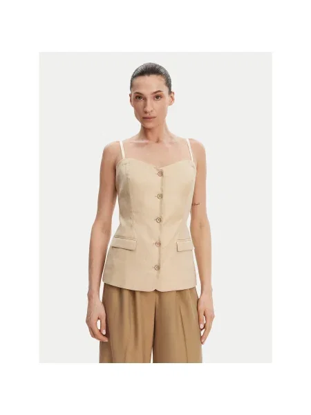 Guess Top Regular Fit bež