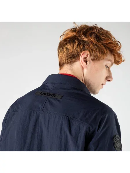 Куртка Lacoste с капюшоном синяя