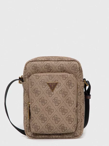 Guess Мъжка чантичка Vezzola Smart HMEVZL бежов