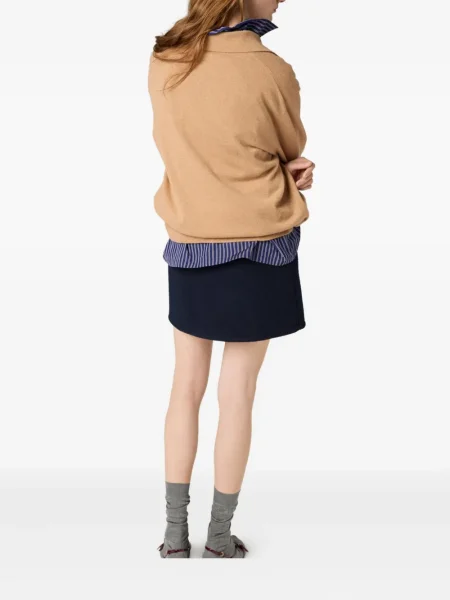 Pulover Miu Miu cu model argyle maro