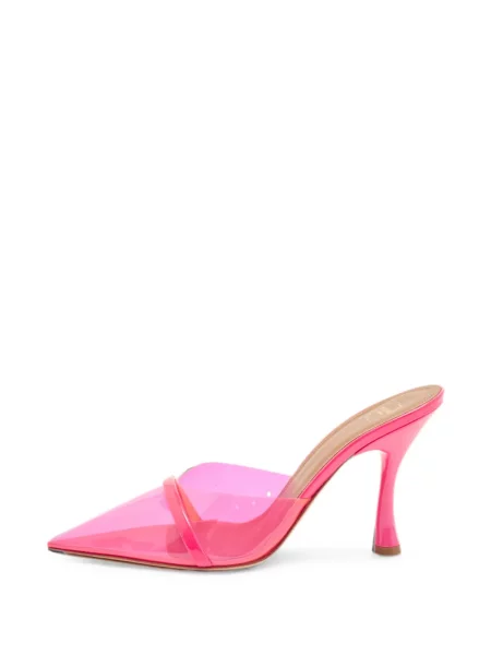 Papuci tip mules Malone Souliers din piele de lac roz