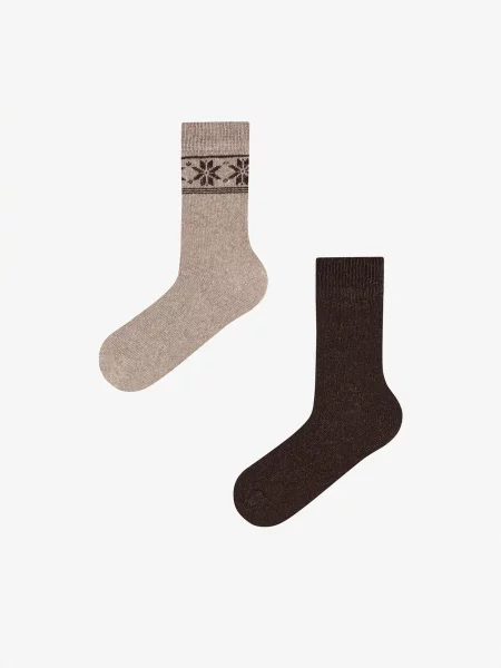 Penti Nogavice PENTI Herren Terra Classic Socken mit Rautenmuster im Paar mešane barve