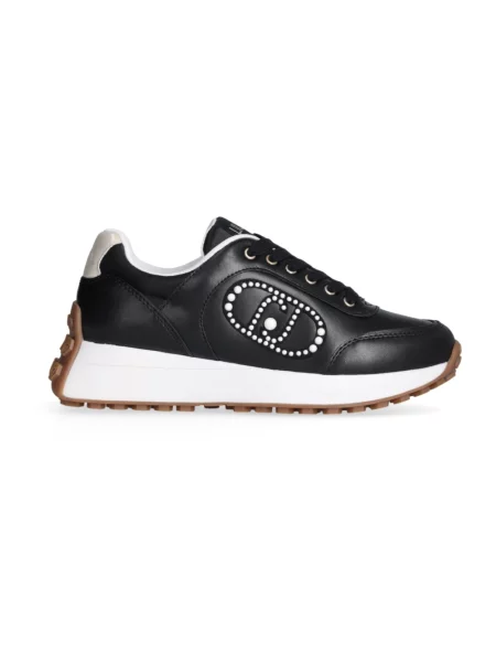 Sneakersy Liu Jo skórzane czarne