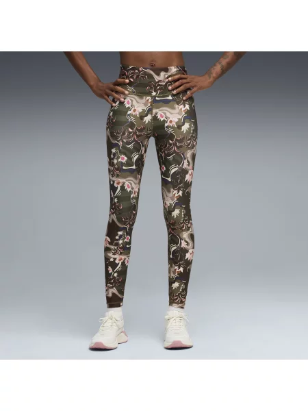 Legginsy treningowe o długości PUMA League Odzież S zielony