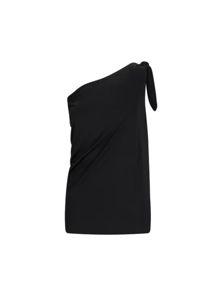 Sukienka Saint Laurent z dżerseju czarna