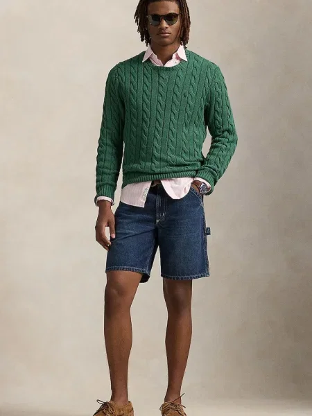 Дънков къс панталон от Polo Ralph Lauren мъжки бяло