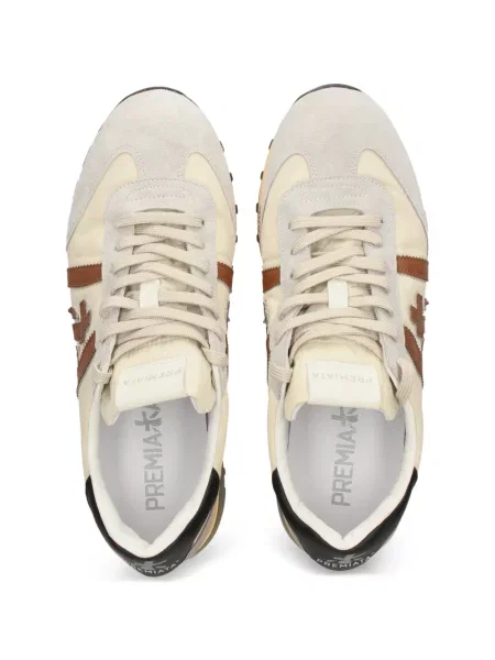 Sneakerși Premiata cu aplicații maro