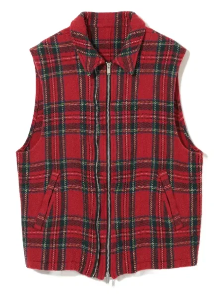 Vestă Undercover în carouri roșu