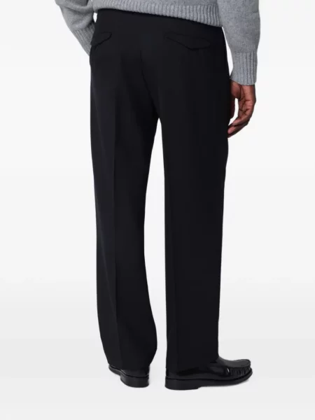 Pantaloni Santaniello de lână negru