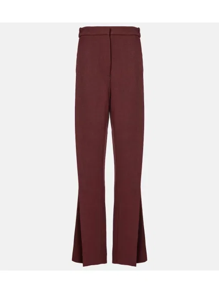 Szerokie spodnie Tove bordowe
