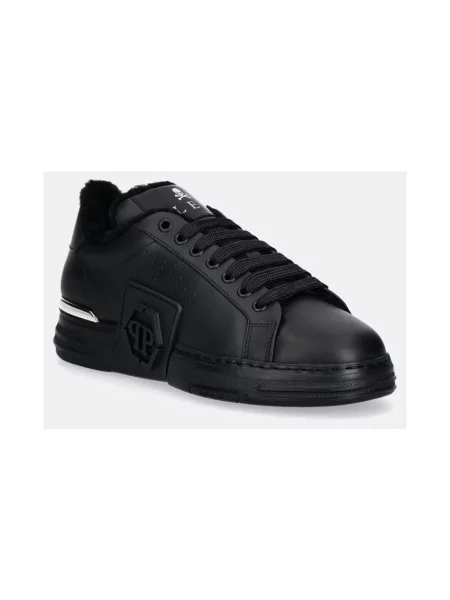 Sneakersy Philipp Plein skórzane czarne