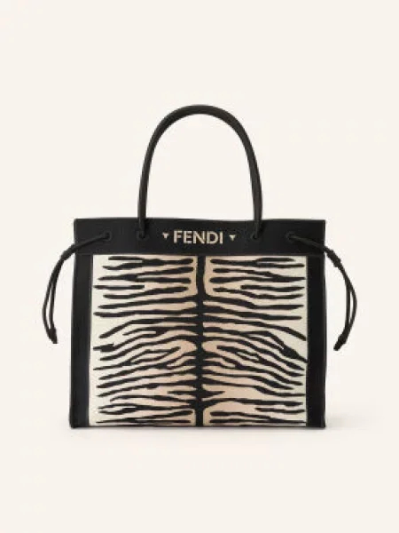Shopper kabelka Fendi černá