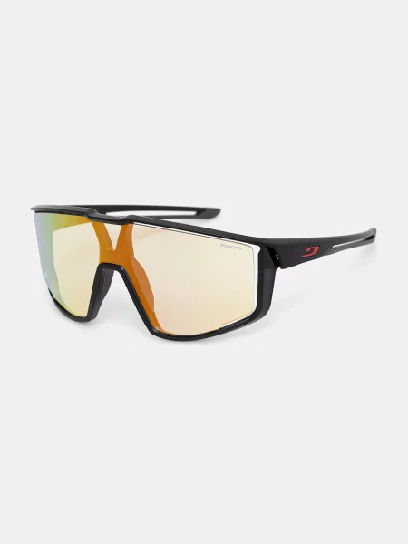 Okulary przeciwsłoneczne Julbo Fury Reactiv Light Amplifier shiny black/multilayer red czarne