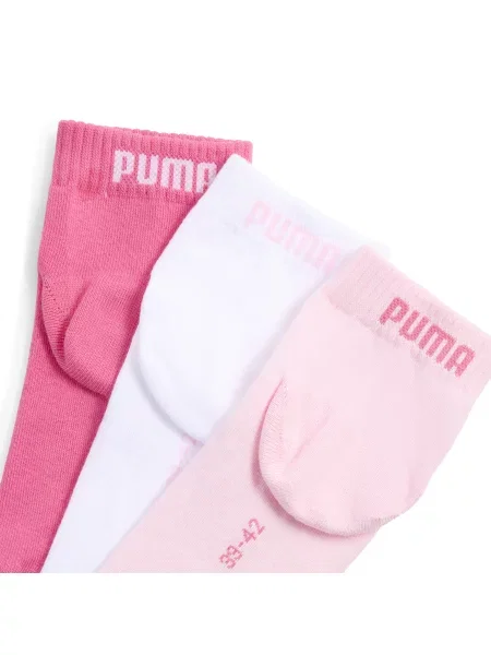 PUMA Skarpety do kostek unisex 3 pary Odzież różowy
