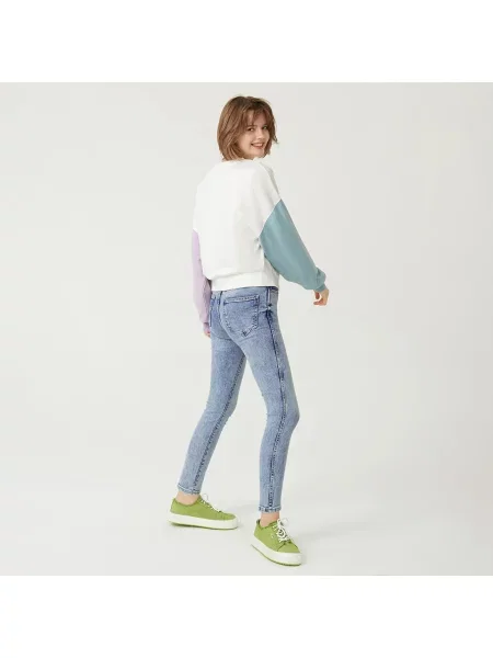 GAP Džíny vintage high rise slim Washwell modré