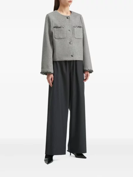 Pantaloni B+ab cu dungi gri