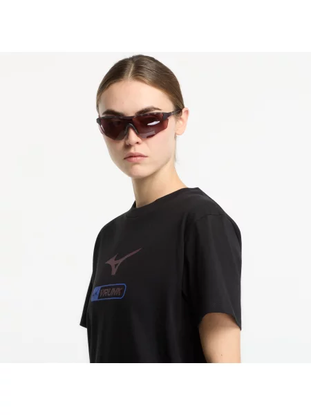 Тениска Mizuno x VRUNK T-shirt Black XL черно
