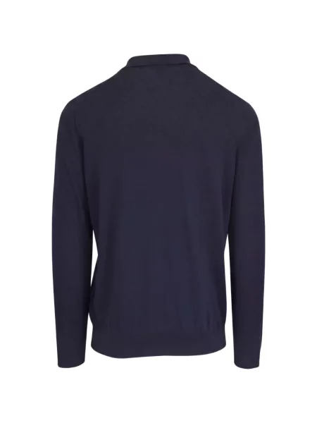Lung tricou polo Peter Millar albastru