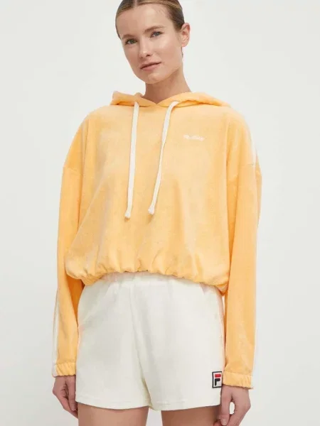Fila szorty Lusaka gładkie medium waist beżowy