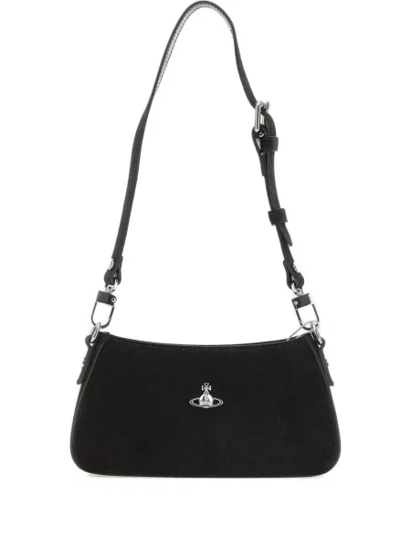 Geanta de piele Vivienne Westwood din piele negru