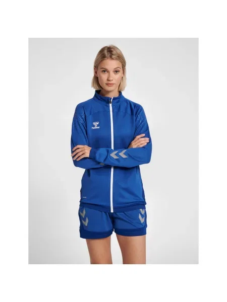 Kurtka zapinana na Hummel hmlLEAD poly niebieska