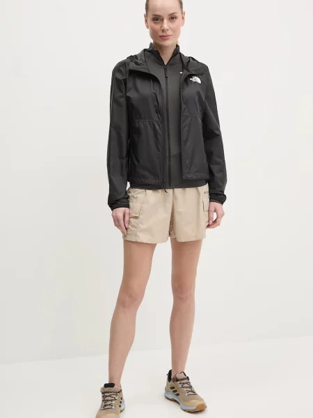 Columbia szorty outdoorowe Sandier gładkie high waist beżowy