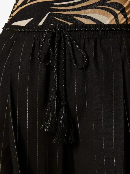Pantaloni Twinset cu dungi negru