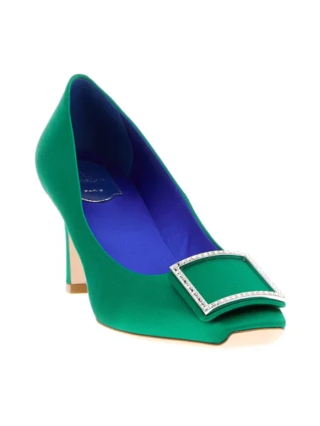 Czółenka Roger Vivier zielona