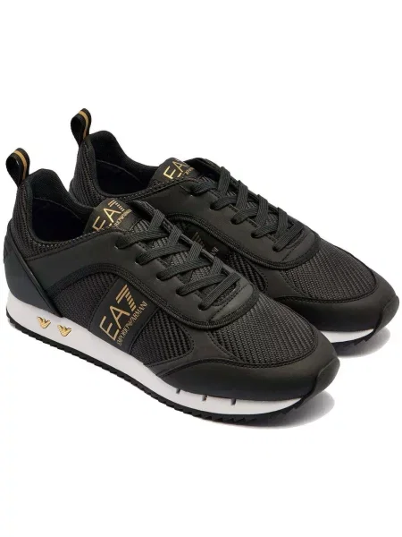 Tenisky Emporio Armani Ea7 se síťovinou černé