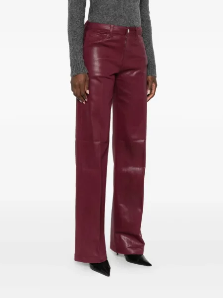 Pantaloni L'agence roșu