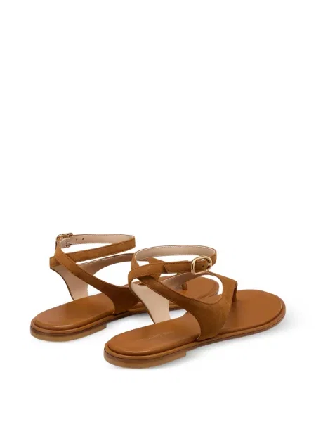 Szarvasbőr szandál Stuart Weitzman barna