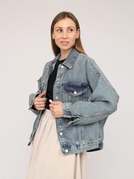 Джинсова куртка YUKI блакитний