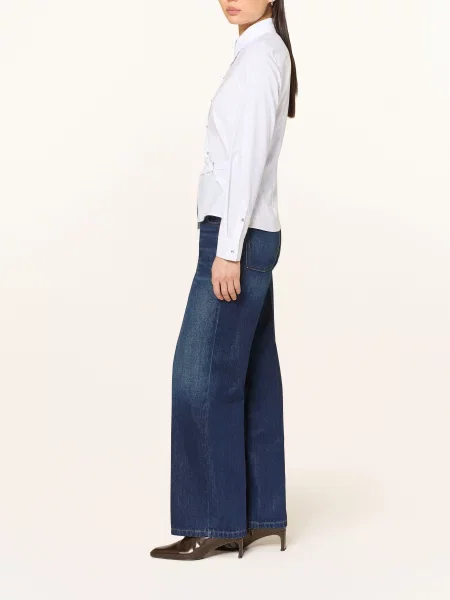 Marc Aurel Rovné Džíny S Ozdobnými Korálky dark blue denim modré