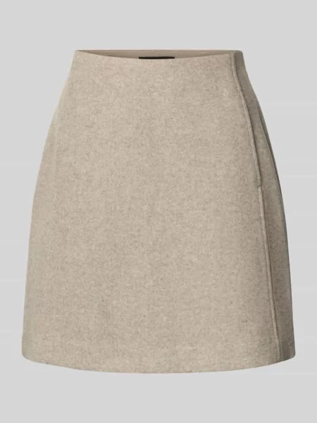 Spódnica mini z bocznymi wpuszczanymi model ‘FORTUNEALLISON’ Vero Moda beżowa