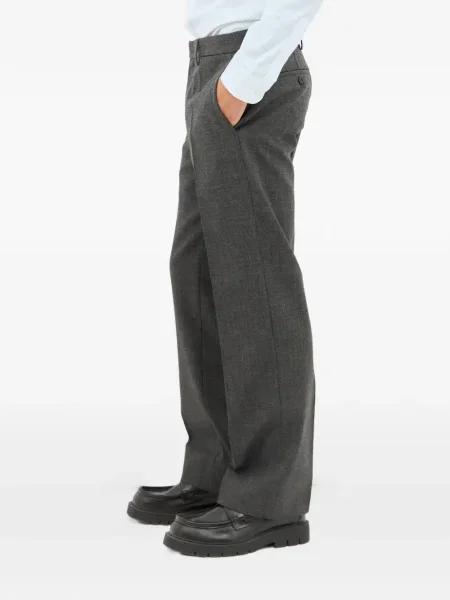 Kalhoty Miu Miu šedé