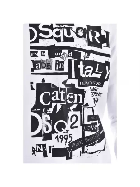 Bluza Dsquared2 z nadrukiem biała