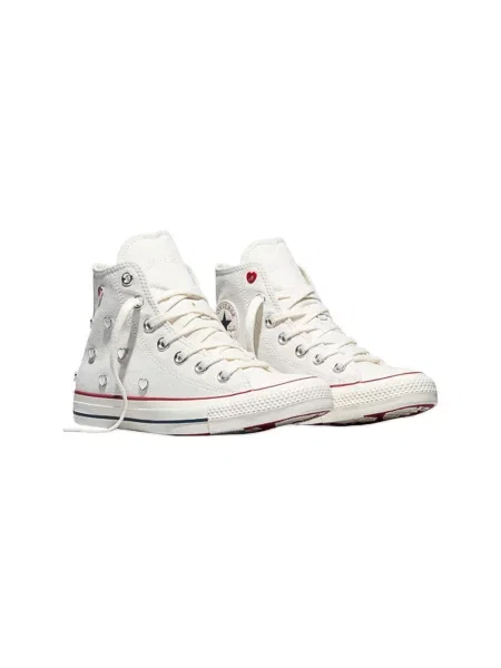 Členkové topánky Converse biela