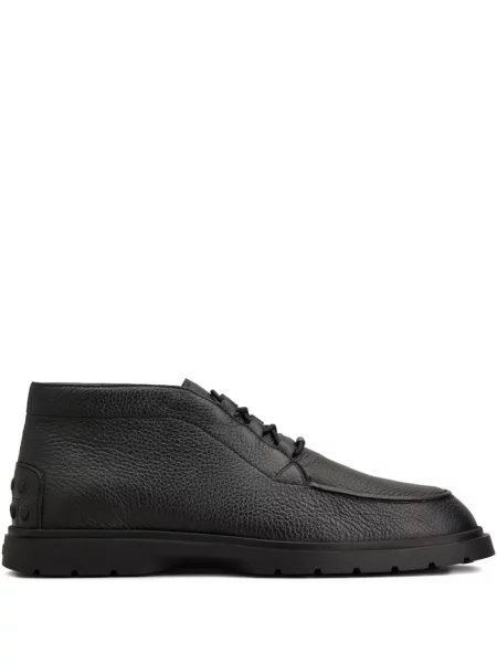 Botine Tod's cu șireturi din dantelă negru