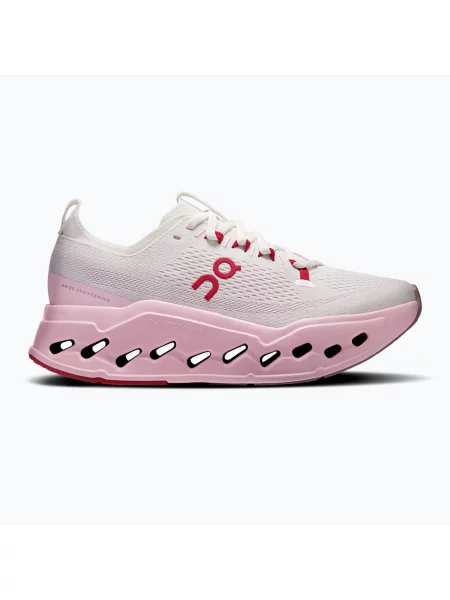 Běžecké boty On Cloudsurfer Max ivory/peony růžové