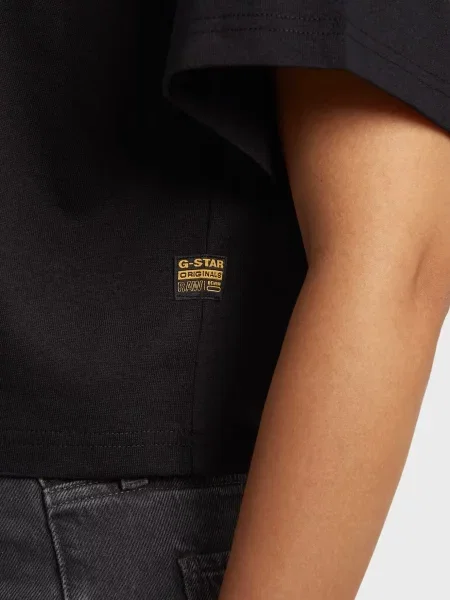 Фетровая футболка G-star Raw черная
