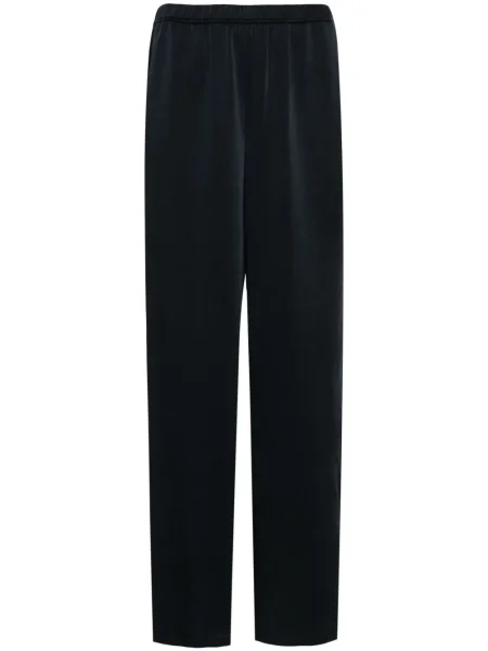 Pantaloni Vince din satin albastru
