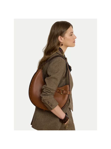 LAUREN RALPH LAUREN Ročna torba rjava