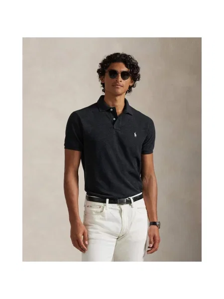 Koszulka Polo Ralph Lauren The Iconic Mesh Slim krótki rękaw XS czarna