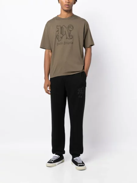 Bėgimas kelnės Palm Angels juoda