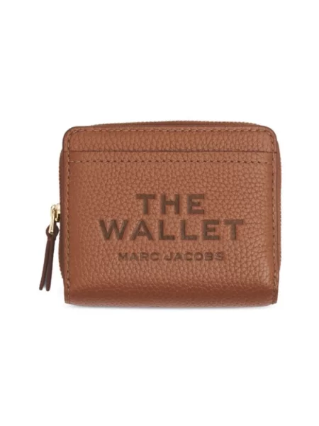 Portfel Marc Jacobs skórzany brązowy