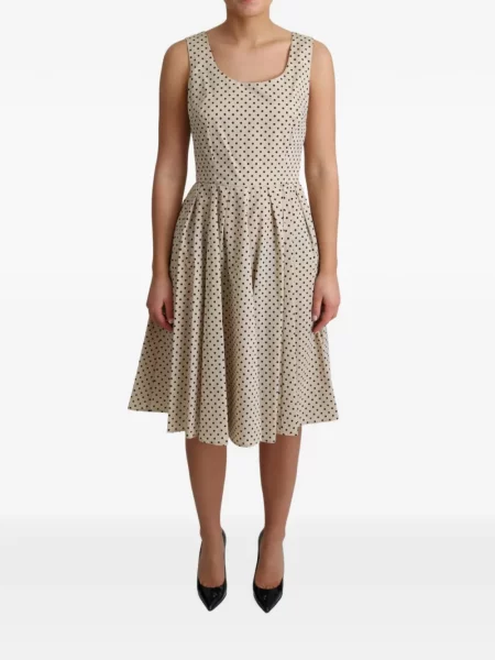 Rochie midi Dolce & Gabbana cu buline evazată