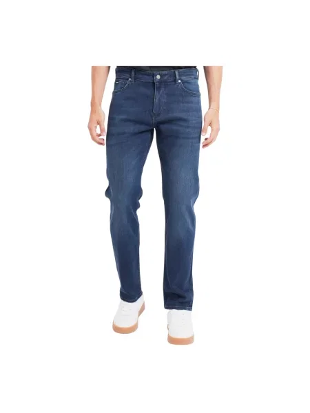 BOSS jeansy slim fit P-Delaware niebieskie