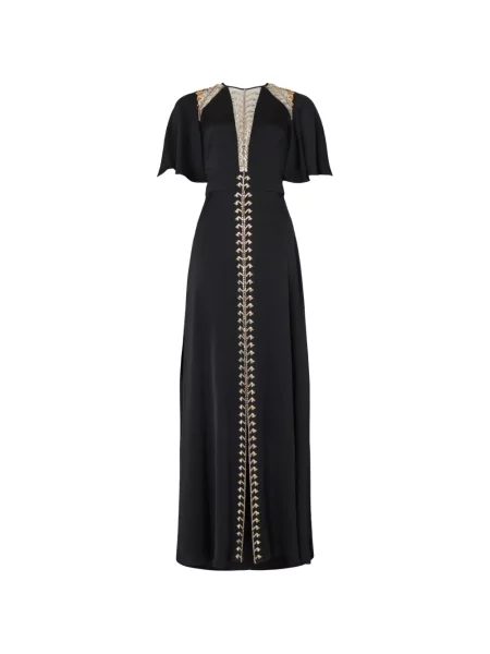 Rochie maxi Temperley London negru